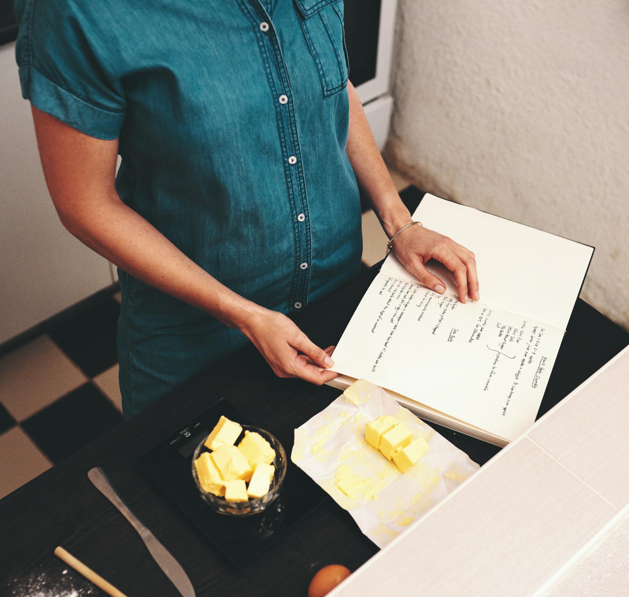 Recipe notebook with annotated processes